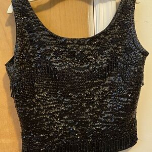 Hand Beaded Vintage Top